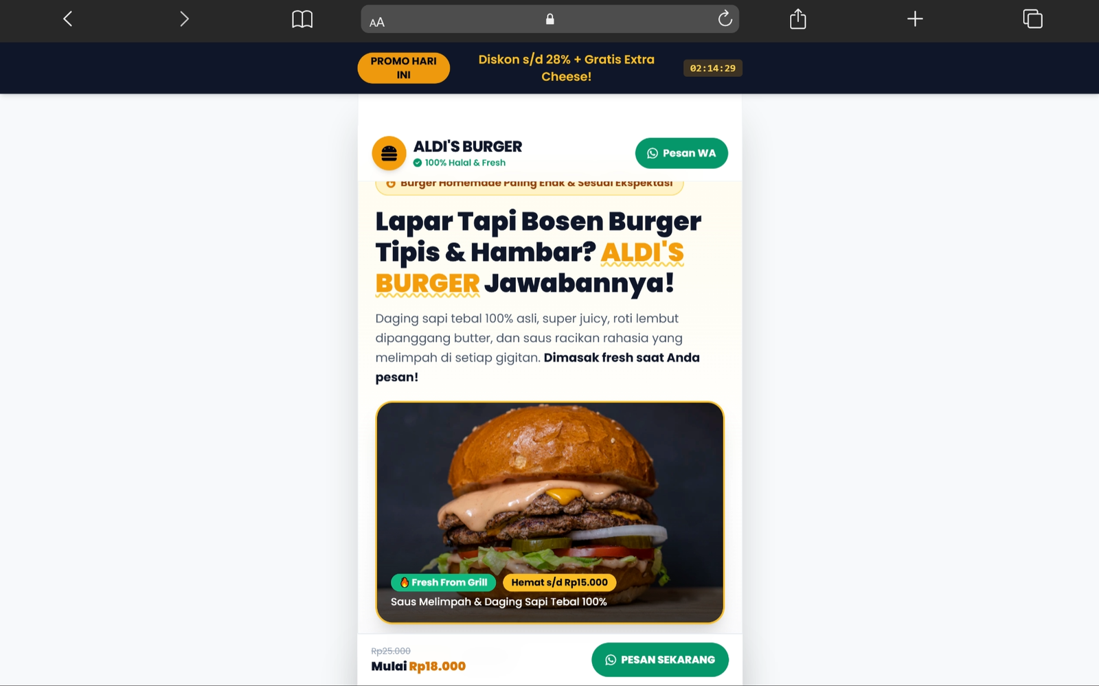 Landing page jasa konsultan